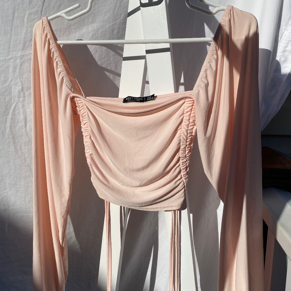 Nude Cropped Top